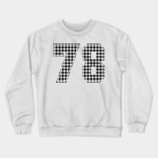 Plaid Number - 78 - Dark Crewneck Sweatshirt